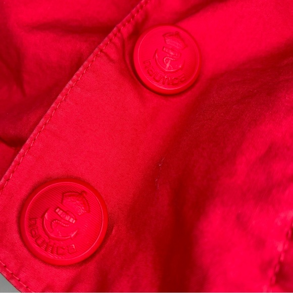 VINTAGE Nautica Double sided Men’s Jacket reversible white blue yellow Small - Picture 13 of 16